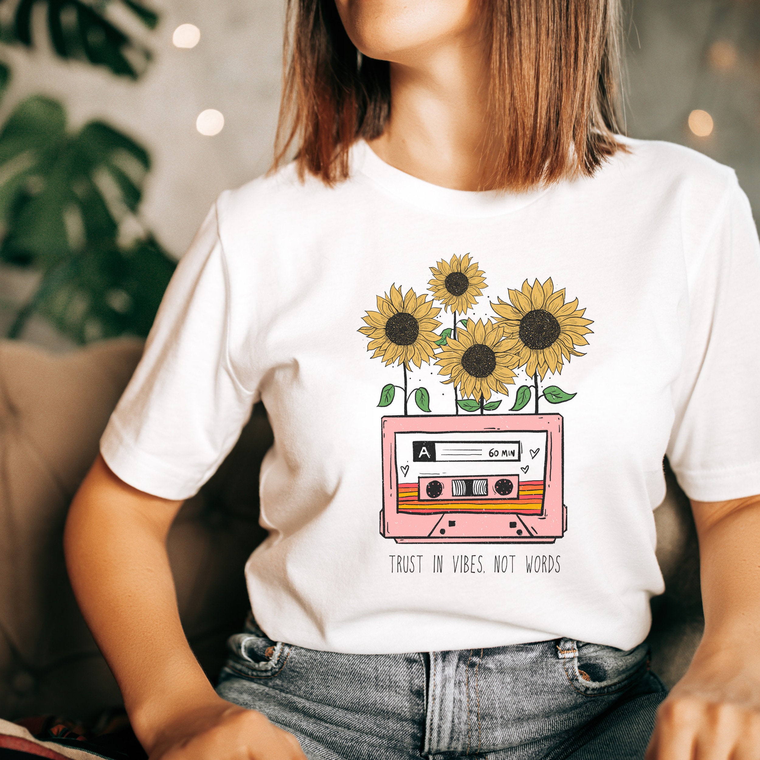 Trust In Vibes Nor Words Unisex T-Shirt