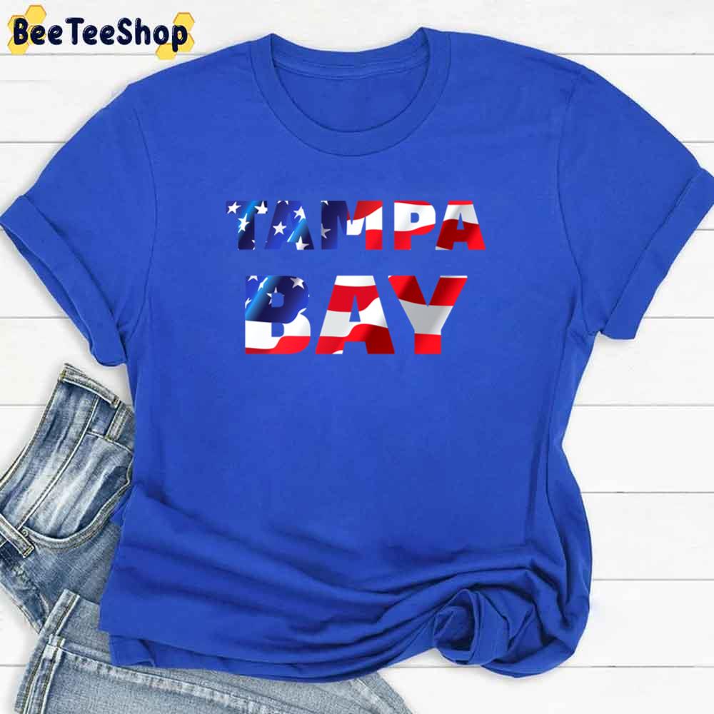 Usa Flag Tampa Bay Lightning  Hockey Unisex T-Shirt