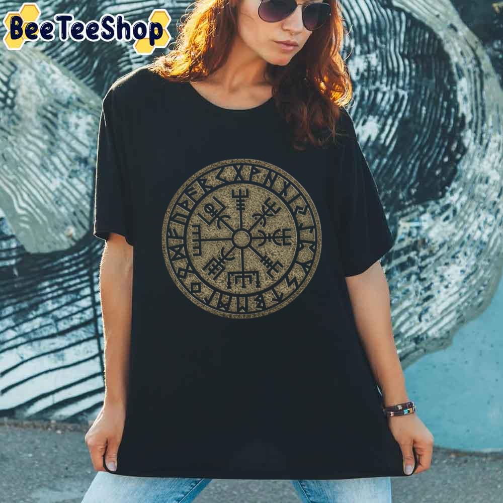 Vegvisir Viking Compass Norse Symbol Protection Nordic Vikings Unisex T-Shirt