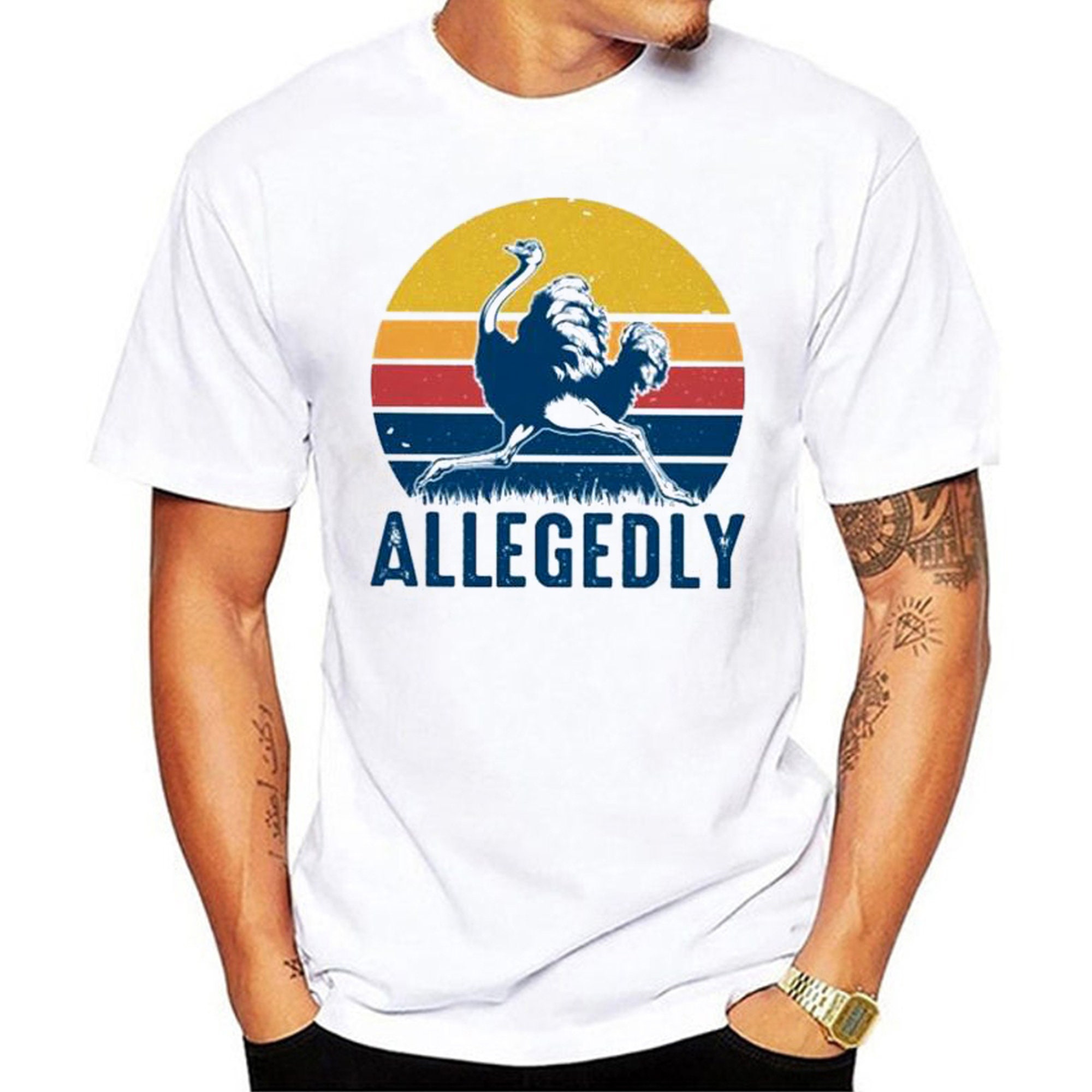 Vintage Allegedly Ostrich Retro Unisex T-Shirt