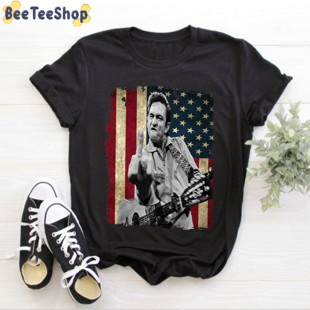 Vintage American Flag Cash Unisex T-Shirt