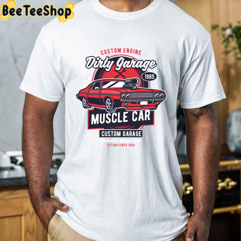 Vintage Dirty Garage Muscle Cars Unisex T-Shirt