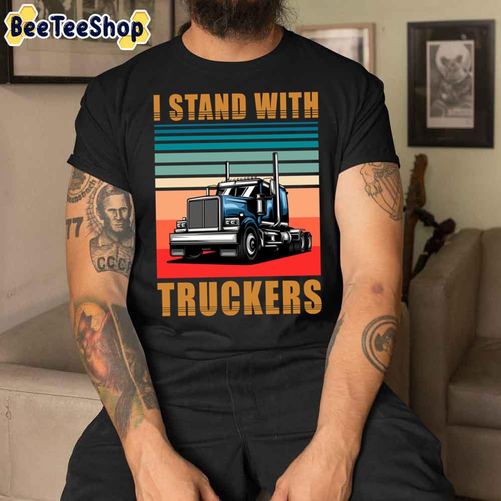 Vintage I Stand With Truckers Unisex T-Shirt