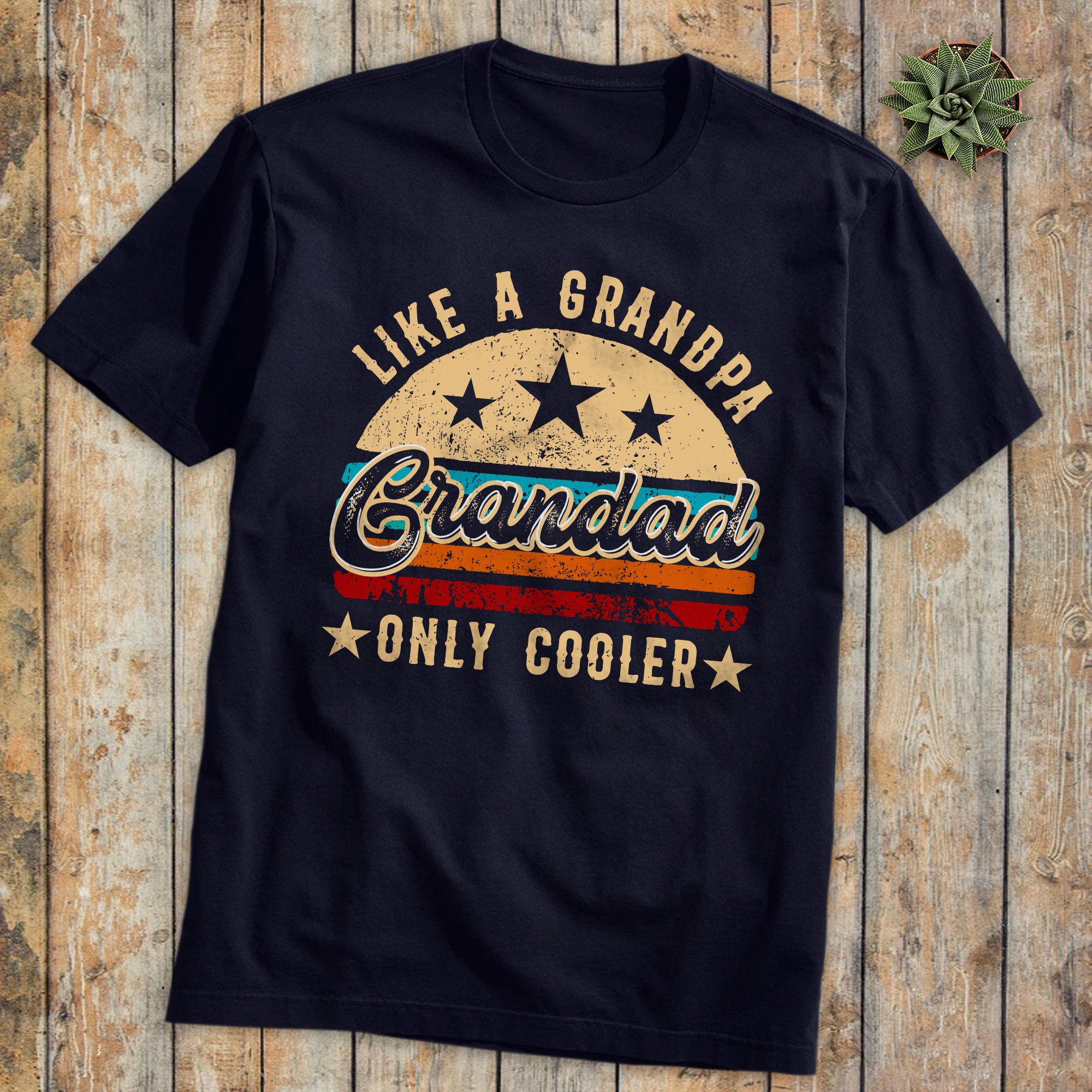 Vintage Like A Grandpa Grandad Only Cooler Happy Father’s Day Unisex T-Shirt