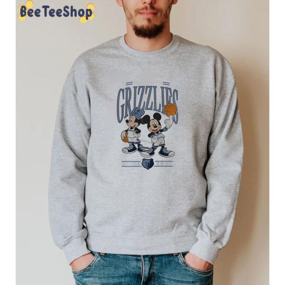 Vintage Nba Crewneck Minnie And Mickey Memphis Grizzlies Unisex Sweatshirt