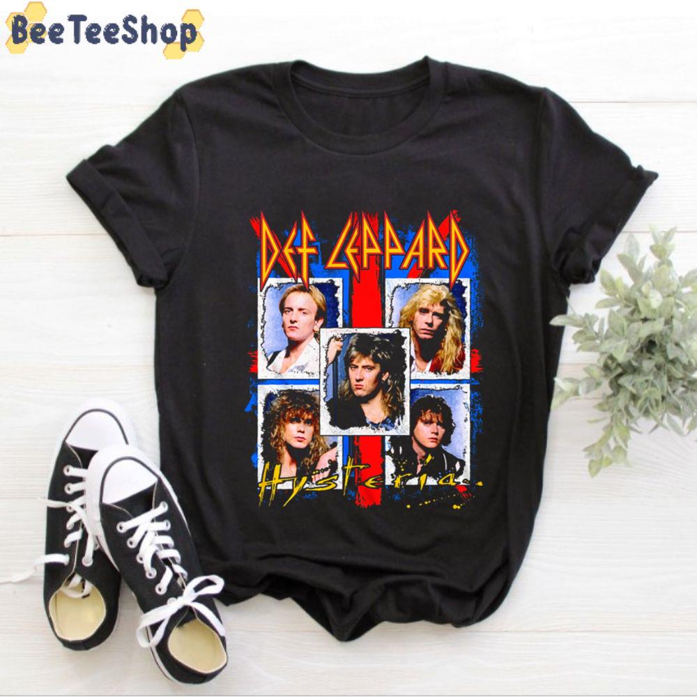 Vintage Smile Arte Def Leppard Unisex T-Shirt