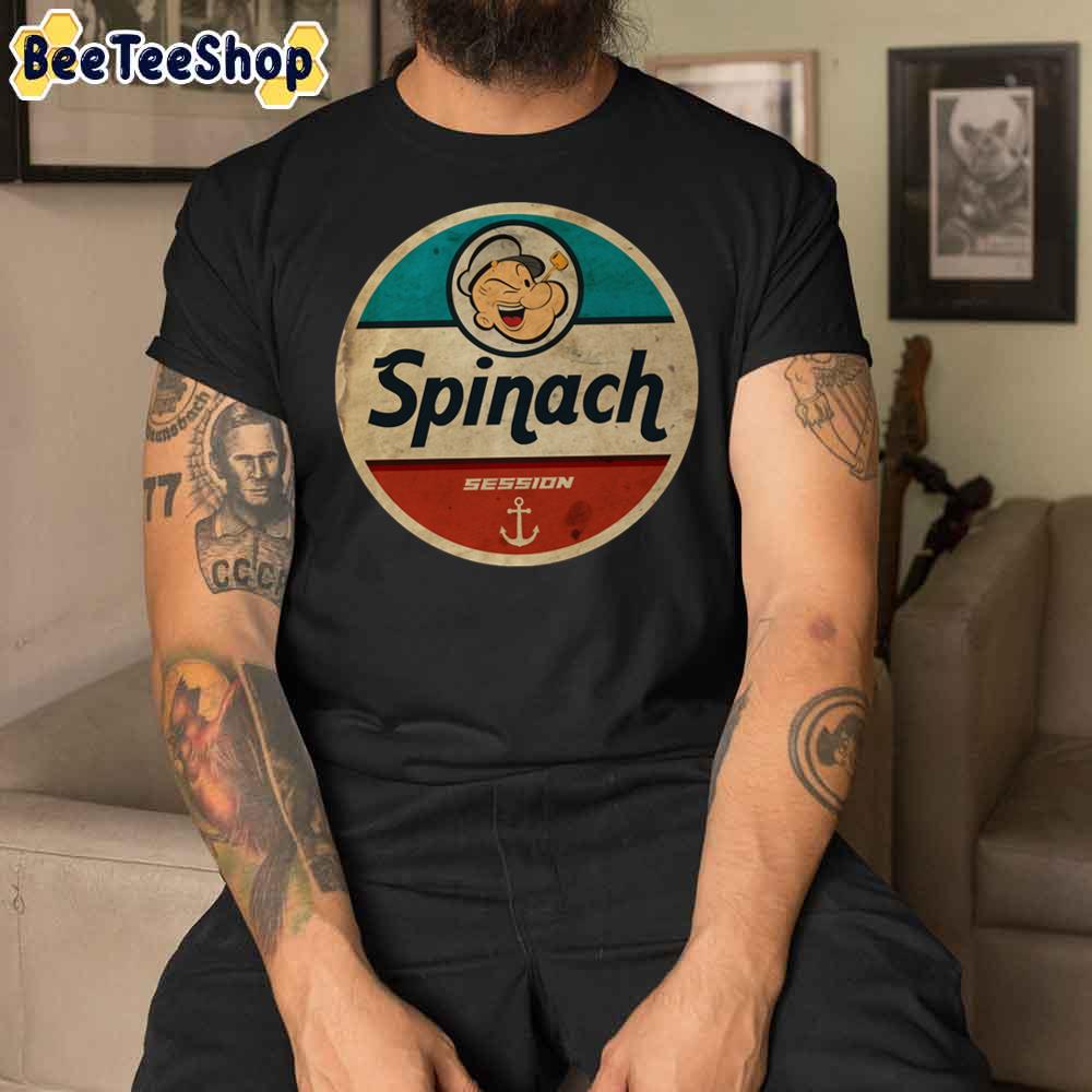 Vintage Style Spinach Session Unisex T-Shirt