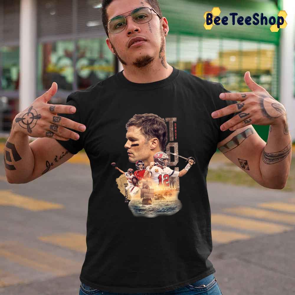 Vintage Style Tom Brady Football Player Unisex T-Shirt