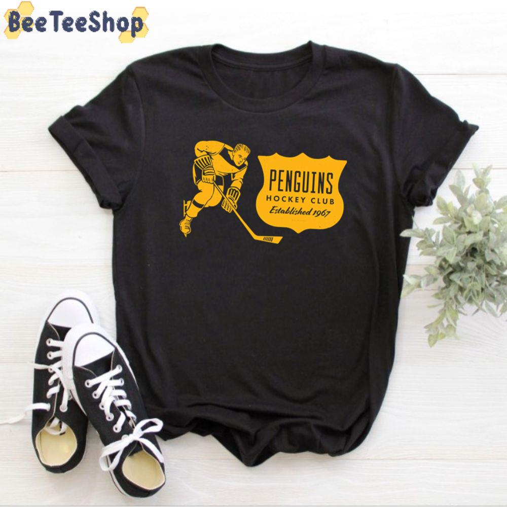 Vintage Yellow Style Pittsburgh Penguins Hockey Unisex T-Shirt