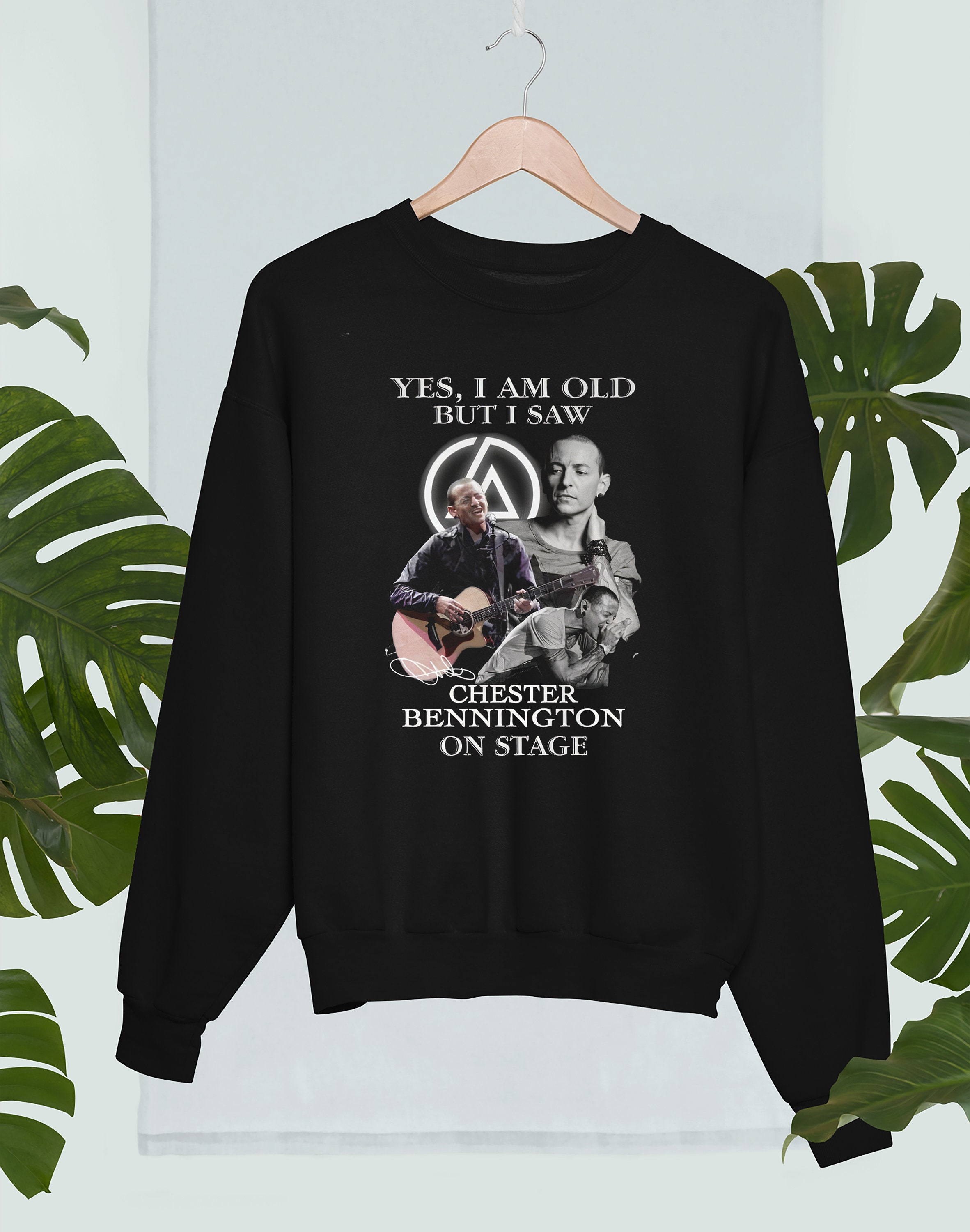 Vintage Yes I Am Old But I Saw Chester Bennington On Stage Signed Unisex Sweatshirt