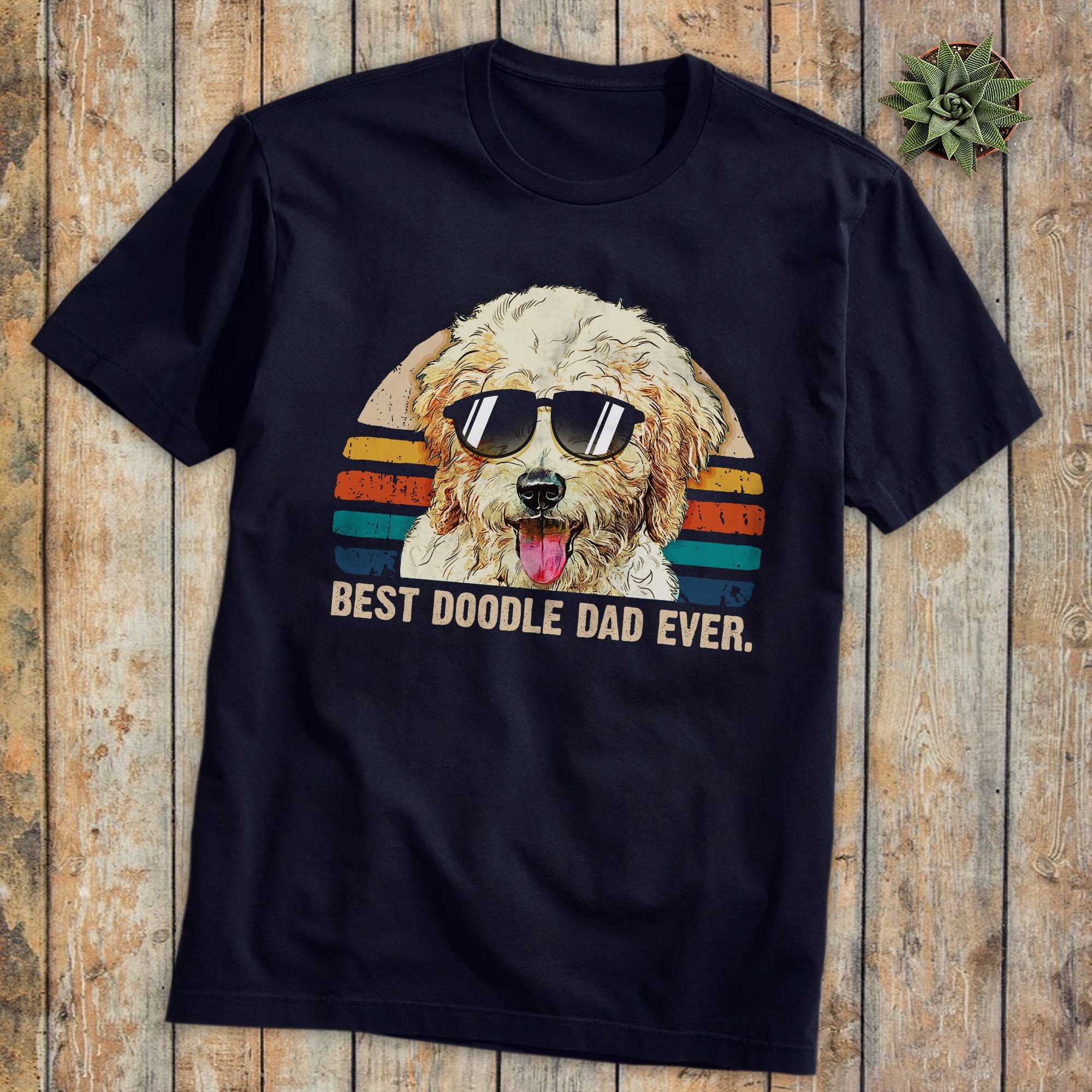 Vintgae Cool Style Best Doodle Dad Ever Happy Father’s Day Unisex T-Shirt