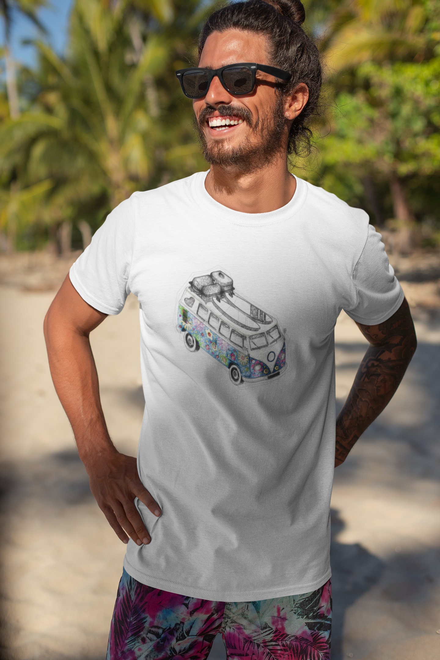 Vw Van Camper Hippie Unisex T-Shirt