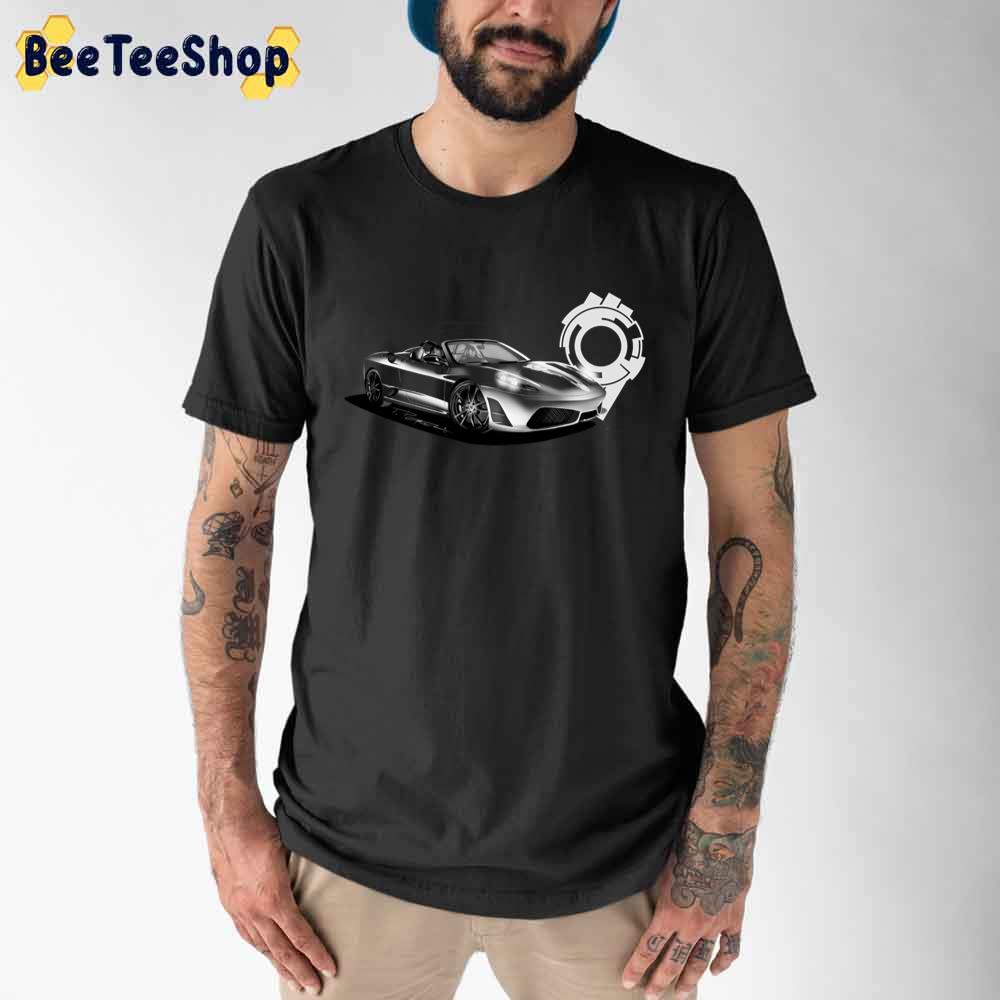 White Ferrari F430 Spider Racing Unisex T-Shirt