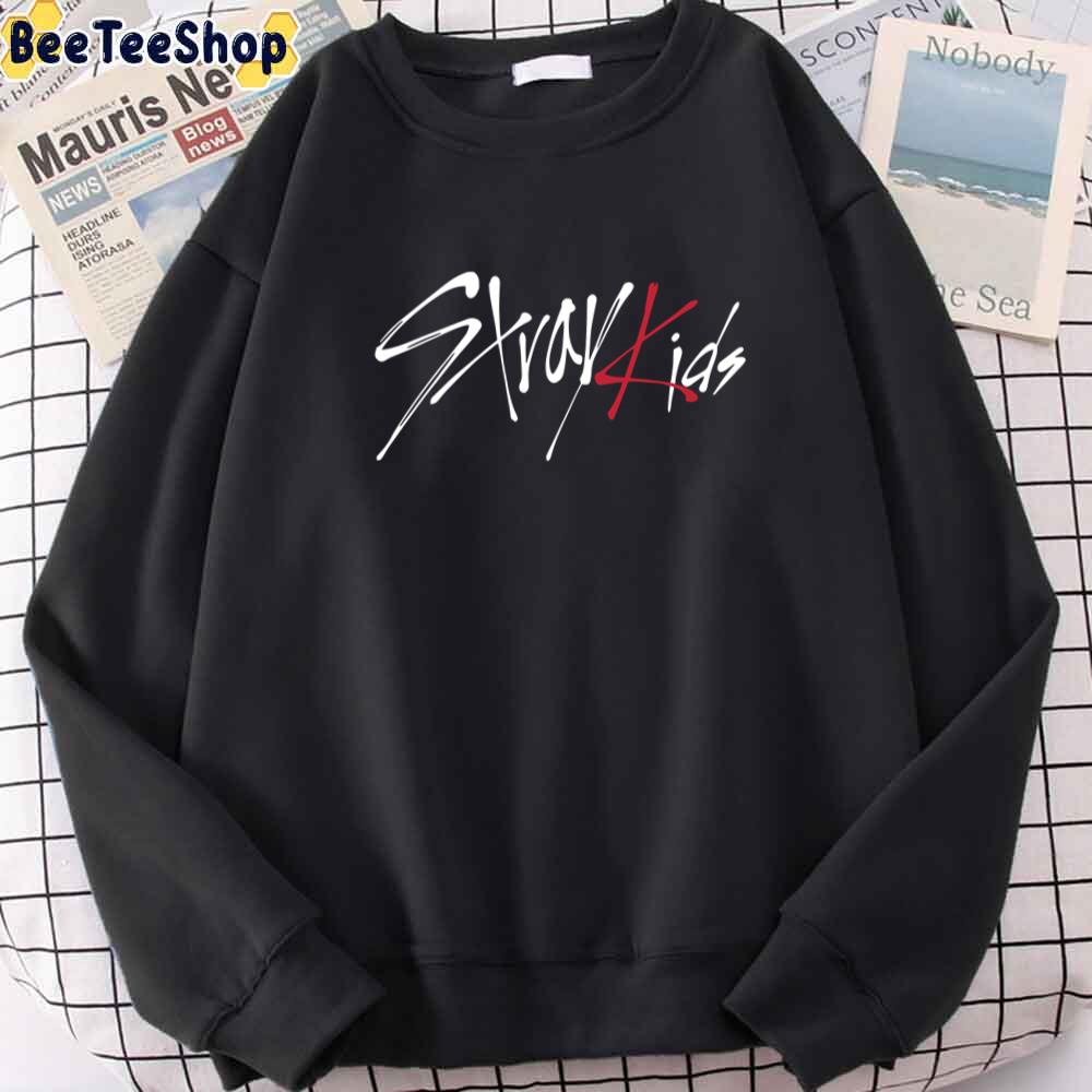 White Text Straykids Kpop Unisex Sweatshirt