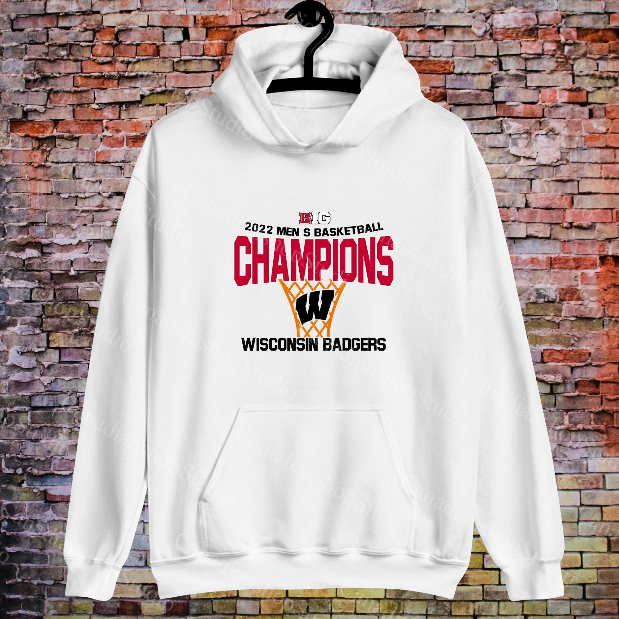 Wisconsin Badgers Big Ten 2022 Men’s Basketball Champions Sports Unisex Hoodie