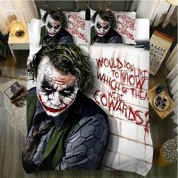 Would You Like To Know Which Of Them Were Cowards Joker Bedding Set