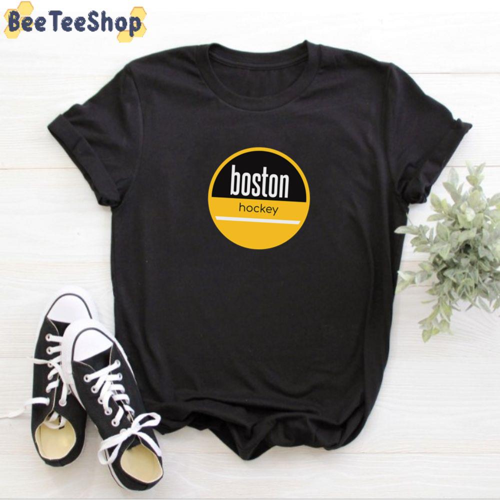 Yellow And Black Logo Boston Bruins Hockey Unisex T-Shirt