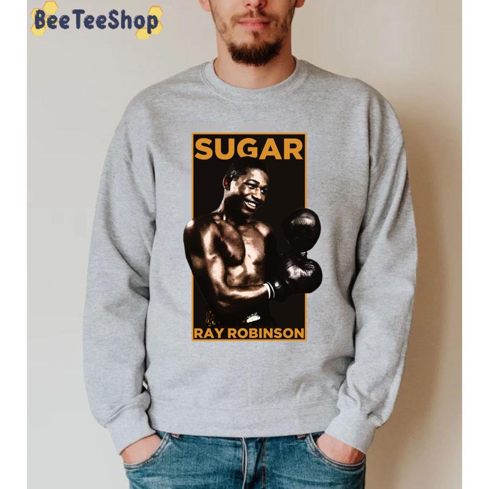 Yellow And Black Style Sugar Ray Robinson Boxing Unisex Sweatshirt