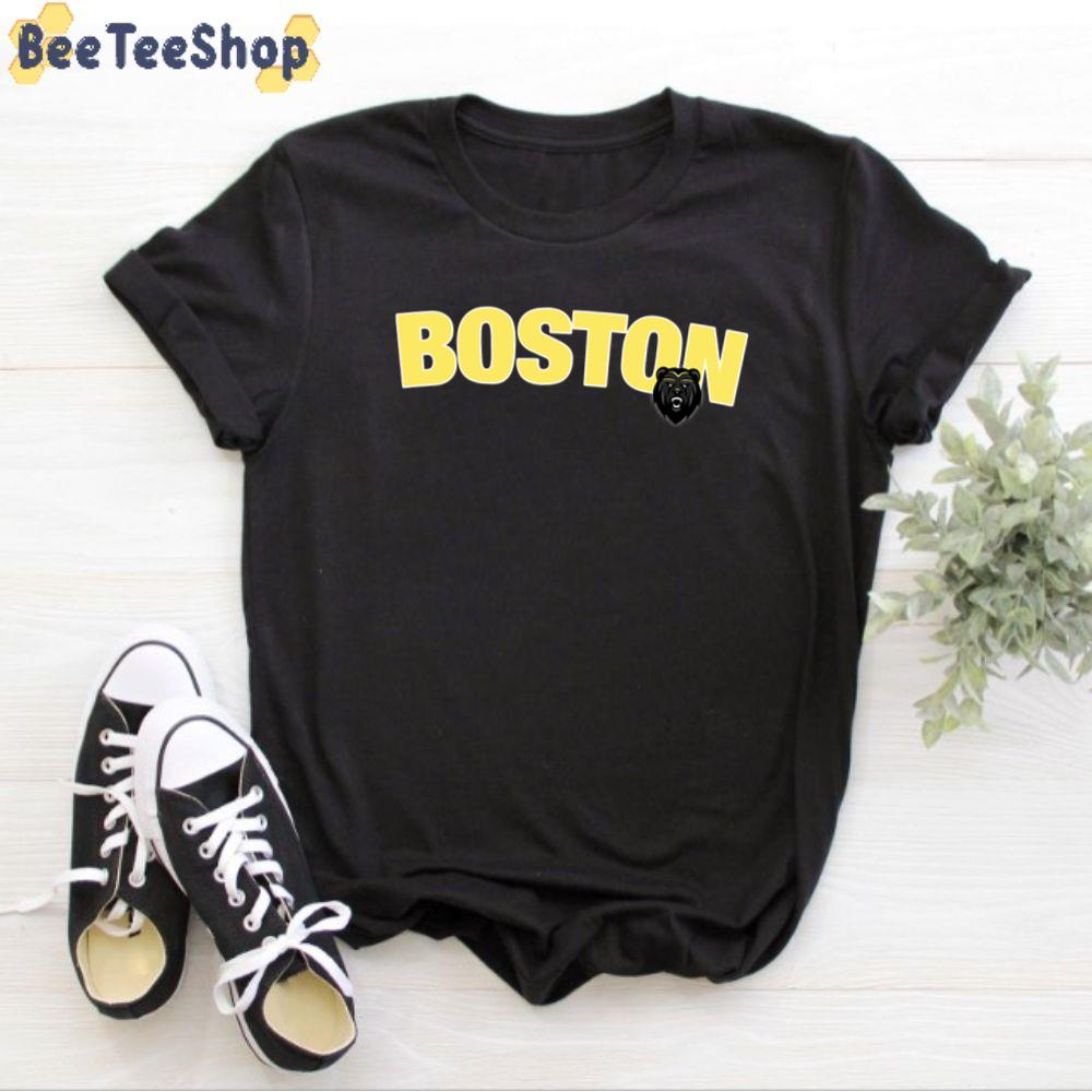 Yellow Vintage Design Boston Bruins Hockey Unisex T-Shirt