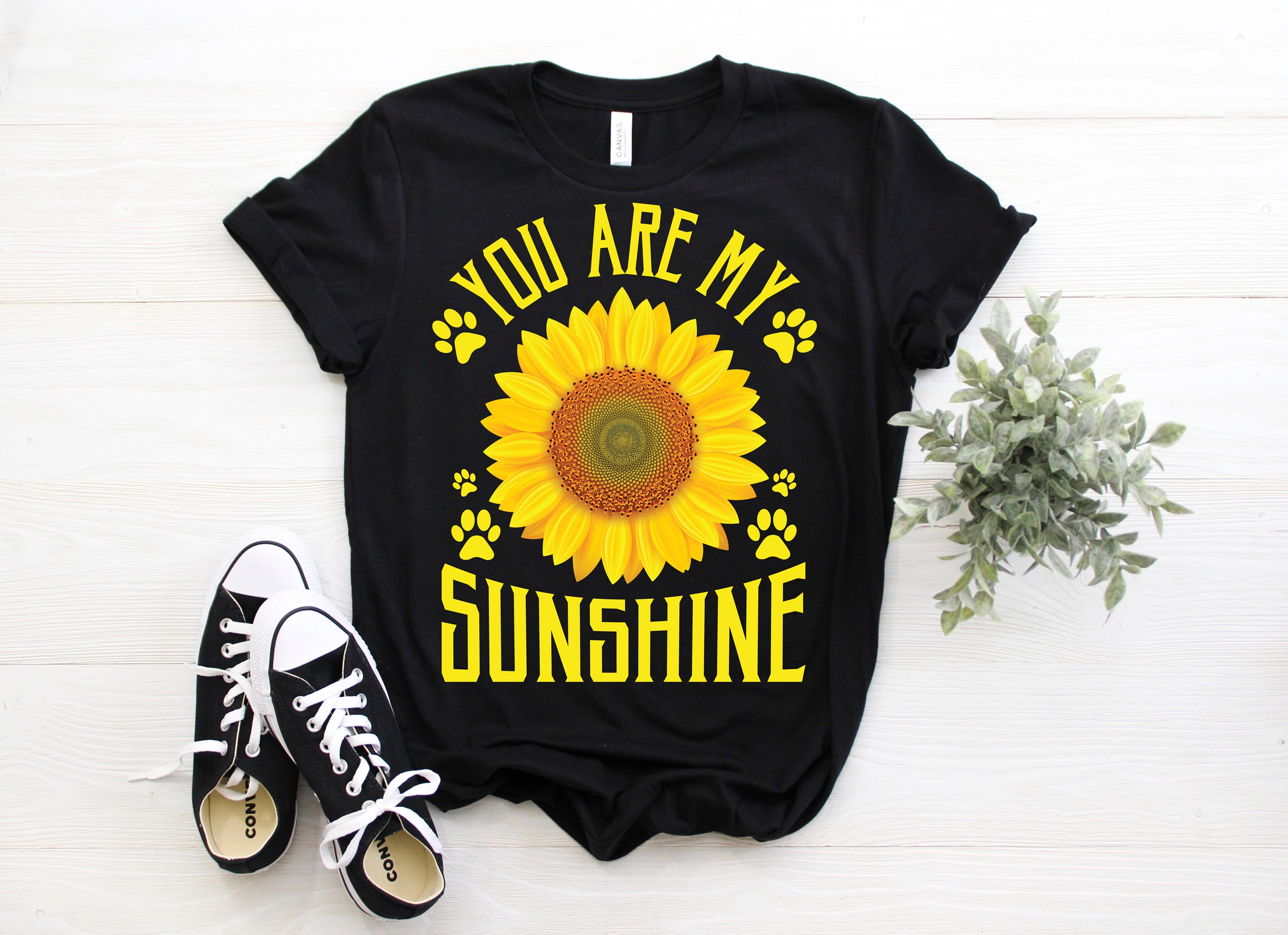 You Are My Sunshine Sunflower Vintage Retro Hippie Unisex T-Shirt