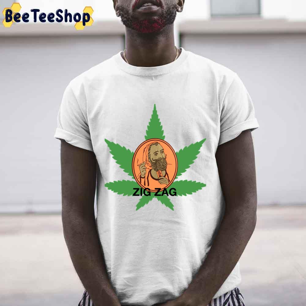 Zig Zag Rolling Papers Funny Weed Unisex T-Shirt
