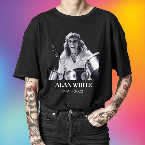 Black White Style Rip Alan White 1949 2022 Unisex T-Shirt