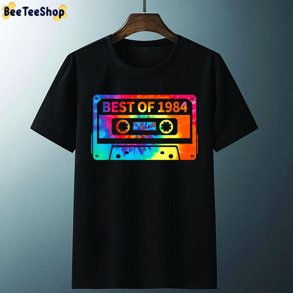 37 Years Old Tie Dye Best 1984 Cassette Tape Unisex T-Shirt