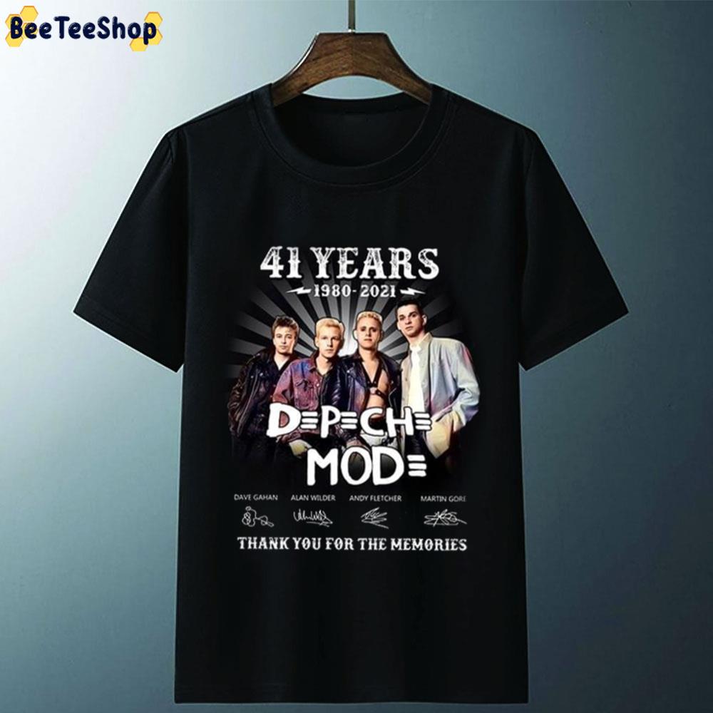 41 Years 1980 2021 Dpchmod Band Thank You For The Memories Unisex T-Shirt