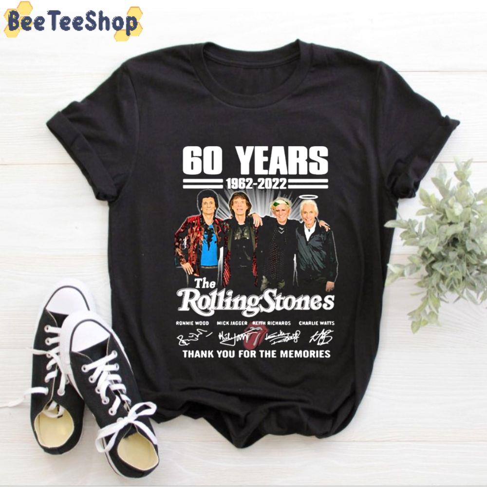 60 Years 1962 2022 The Rolling Thank You For The Memories Unisex T-Shirt