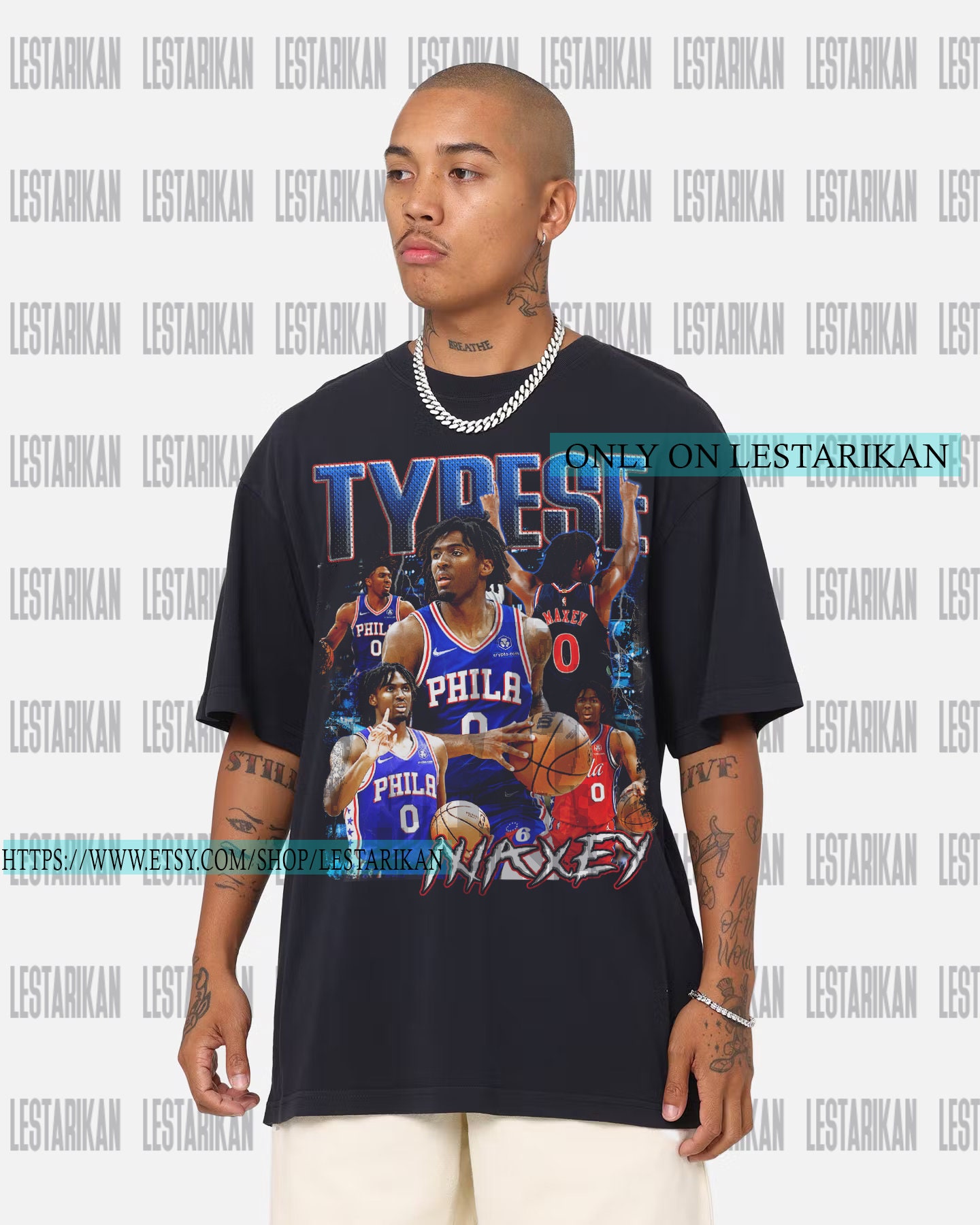Style Tyrese Maxey Philadelphia 76ers Basketball Unisex T-Shirt