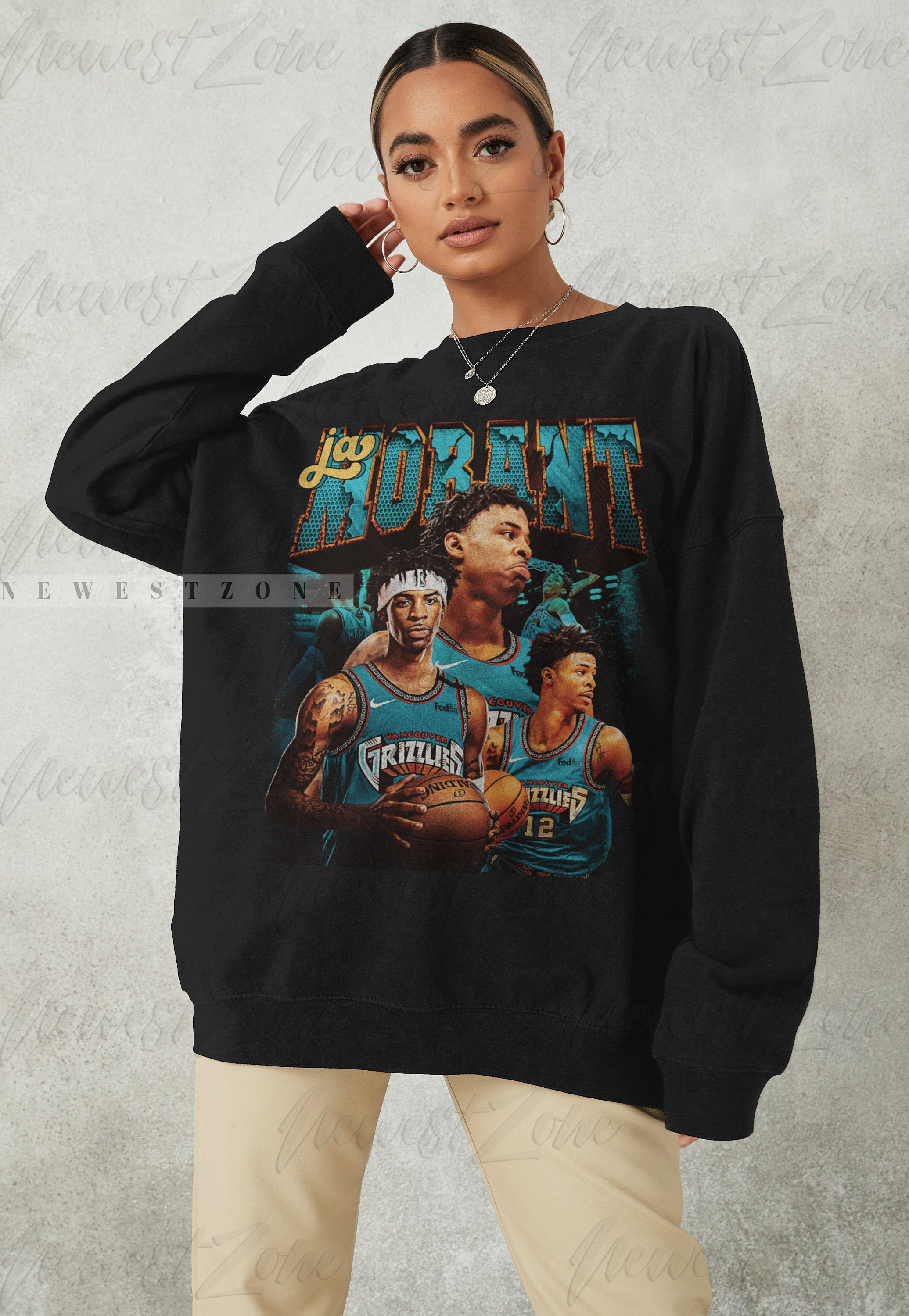 90’s Vintage Sweatshirt Ja Morant Basketball Player Unisex T-Shirt