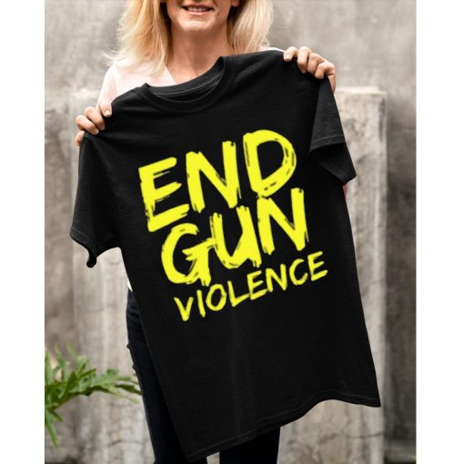 End Gun Violence Yellow Style Unisex T-Shirt