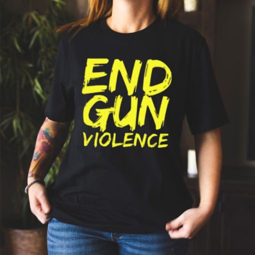 End Gun Violence Yellow Style Unisex T-Shirt