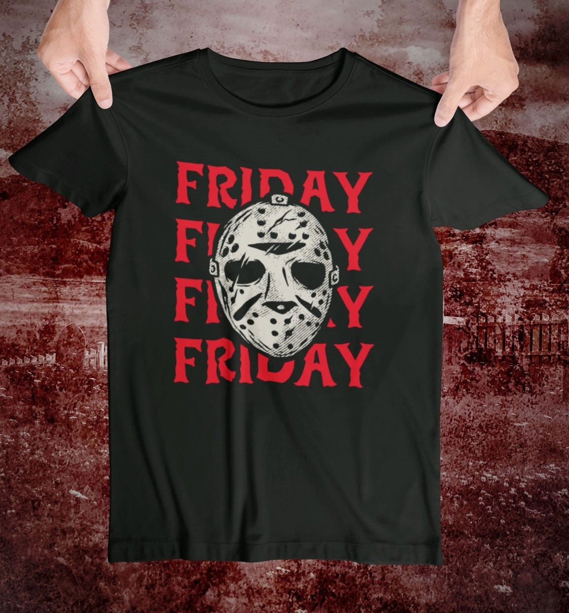 Mose lejlighed grammatik Red Friday The 13th Jason Voorhees Unisex T-Shirt - Beeteeshop