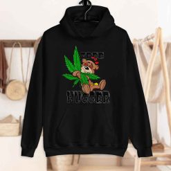 Funny Bear Hug Weed Tree Hugger Unisex Hoodie