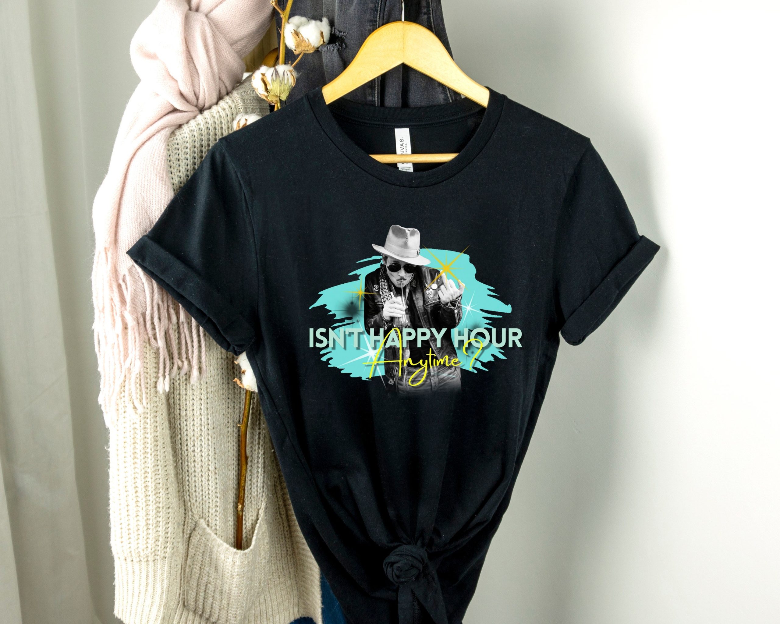 Amber Turd T-Shirt Sweatshirt Hoodie Isn't Happy Hour Anytime Justice for Johnny Depp Shirt Mega Pint Definition Shirt Johnny Depp Court Long Sleeve Hearsay Shirt 