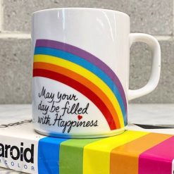 May Your Day Be Filled With Happiness 1984 Rainbow Mug