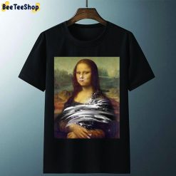 Mona Lisa Cake Attacked Unisex T-shirt