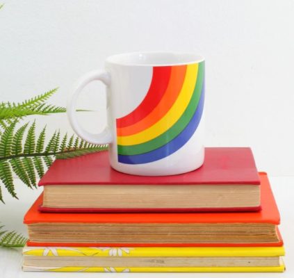 Vintage 80’s Rainbow 1984 Mug