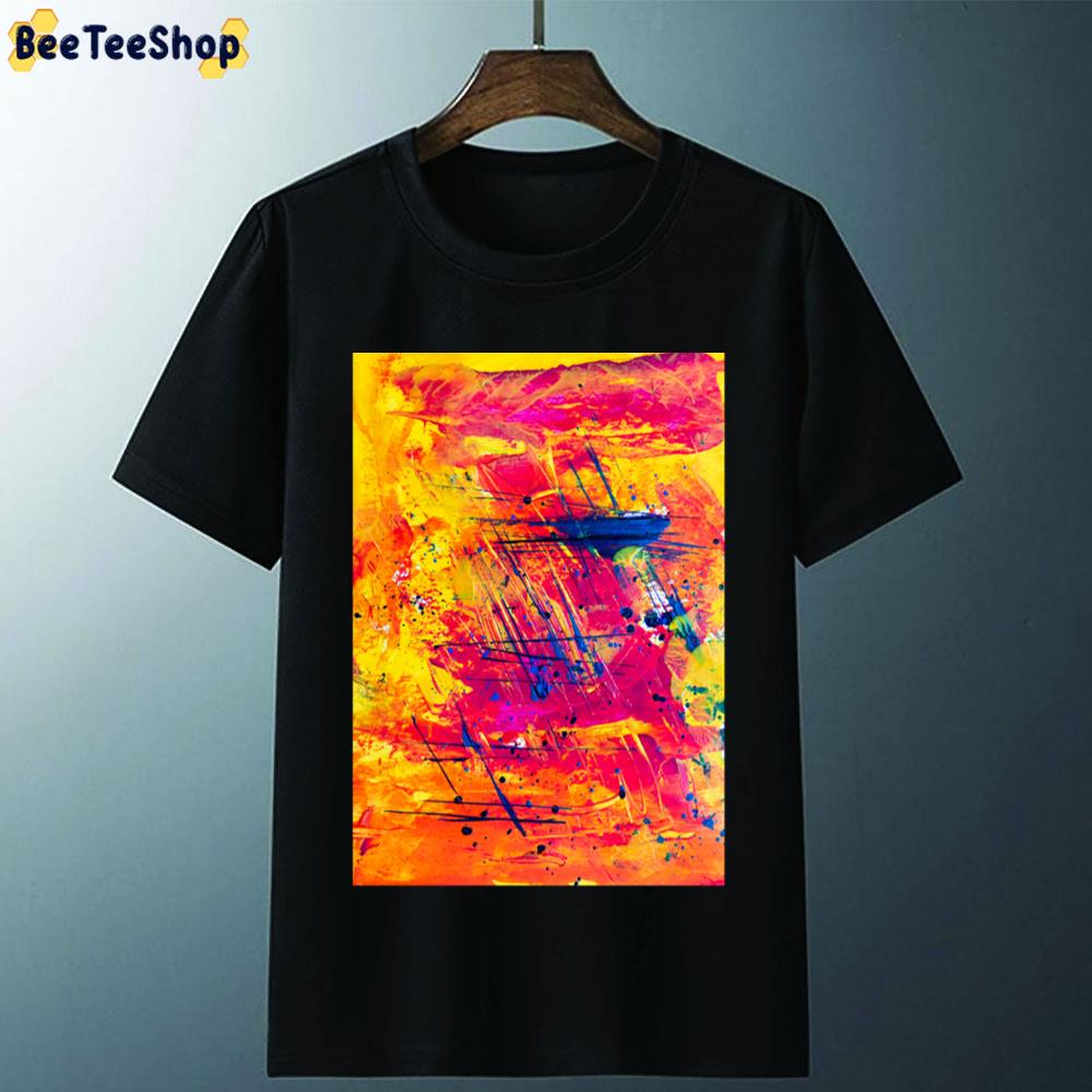 Abstract Multi Color Unisex T-Shirt