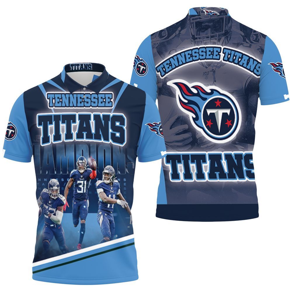 Afc South Division Champions Tennessee Titans Super Bowl 2021 Polo Shirt All Over Print Shirt 3d T-shirt