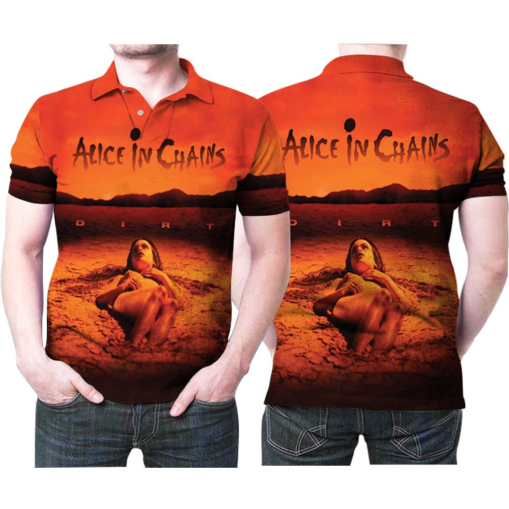 Alice In Chains Rock Music Band Gift For Musician Singer Songwritter Musical Band Lovers Polo Shirt All Over Print Shirt 3d T-shirt