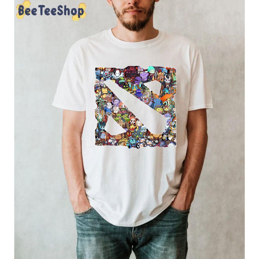 All Heroes In Dota 2 Logo Unisex T-Shirt