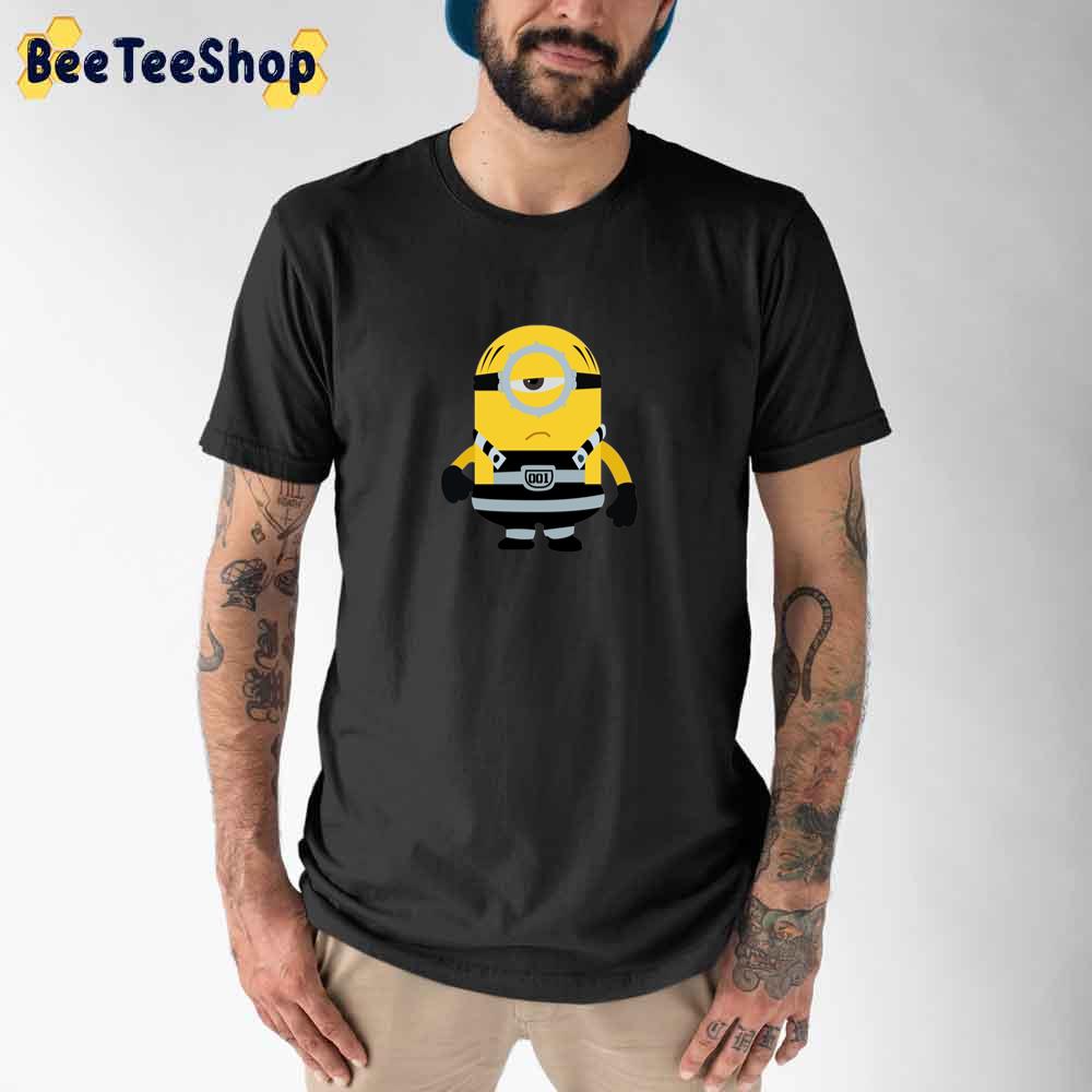 Angry Minion Wearing Prison Robes Unisex T-Shirt