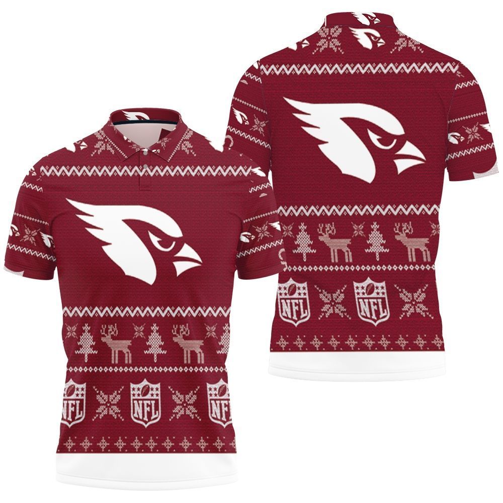 Arizona Cardinals Nfl Ugly Sweatshirt Christmas 3d Polo Shirt All Over Print Shirt 3d T-shirt