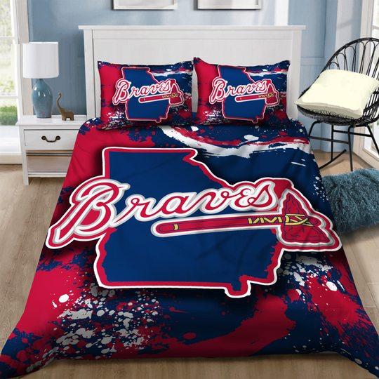 Art Atlanta Braves Bedding Set