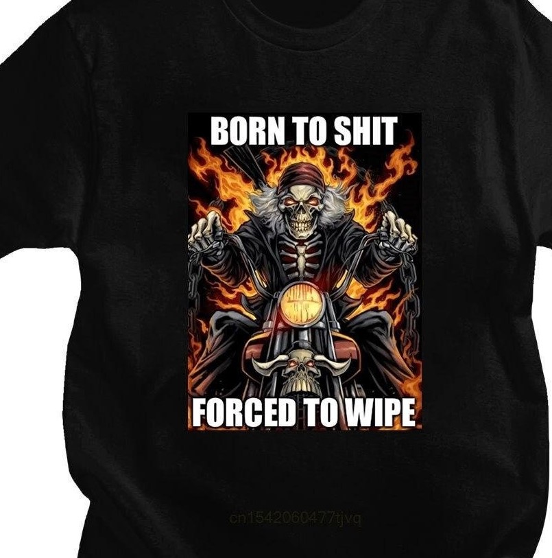 Art Born To Shit Forced To Wipe Unisex T-Shirt