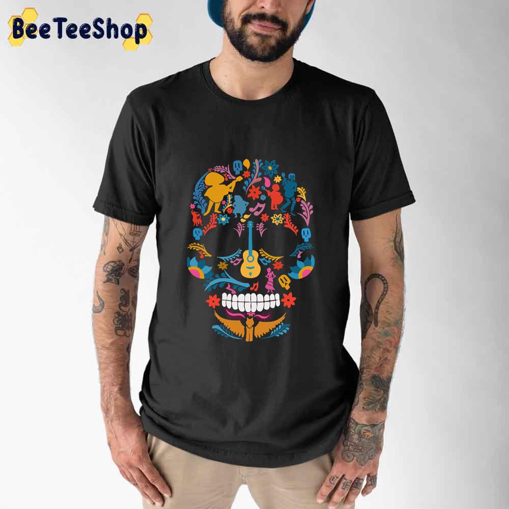 Art Skull Dia De Los Muertos Unisex T-Shirt