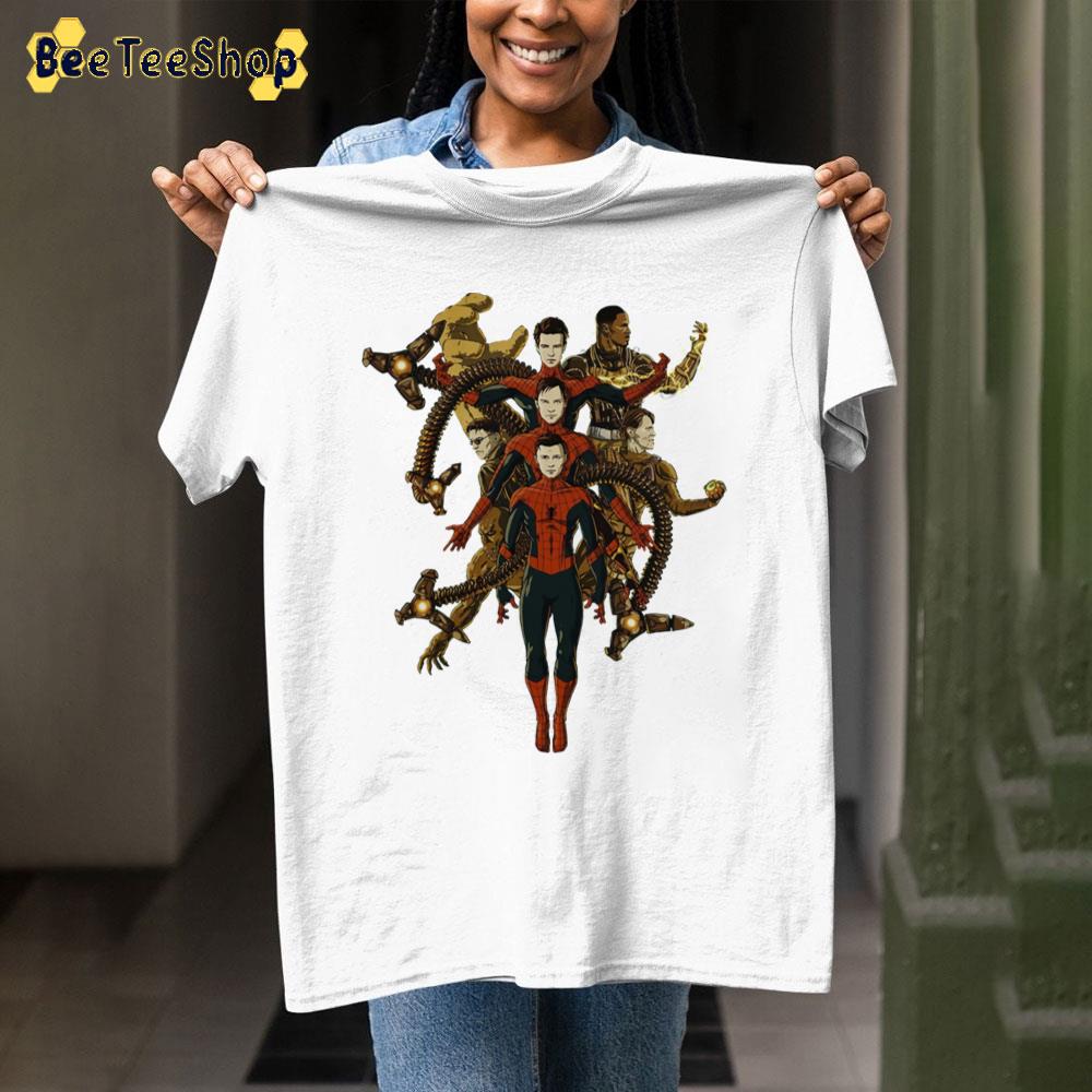 Art Spiders Vs Villains No Way Home Unisex T-Shirt