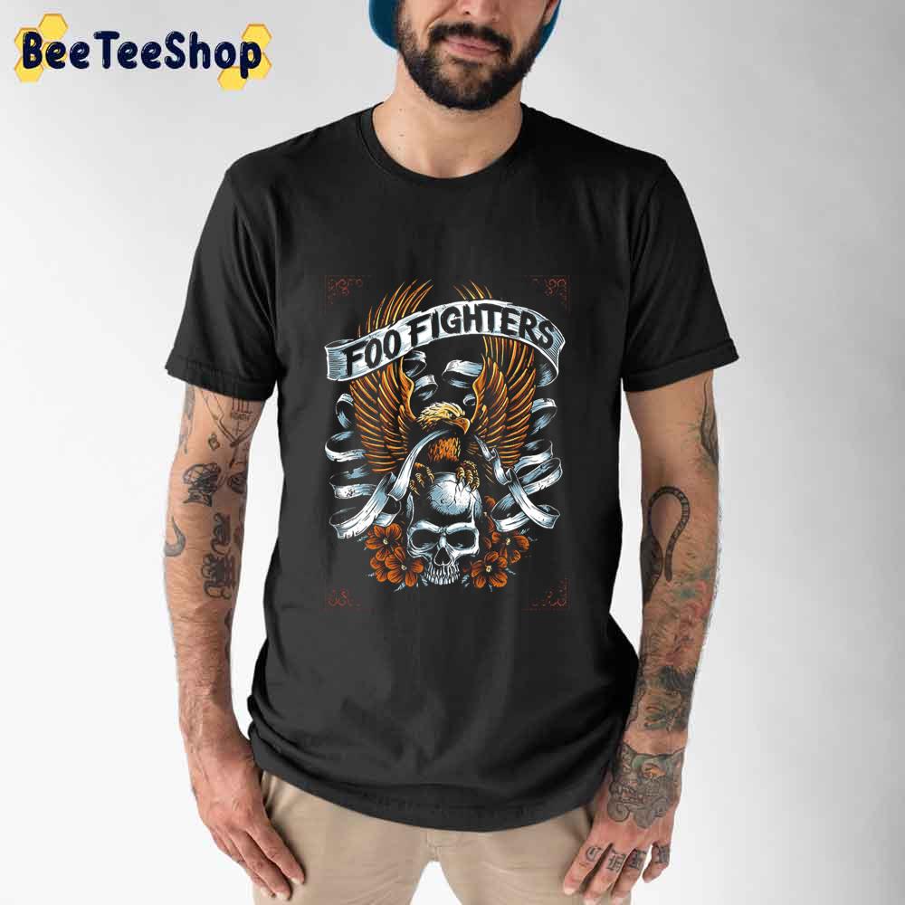 Artwork Skull Flowers Foo Fighters Unisex T-Shirt